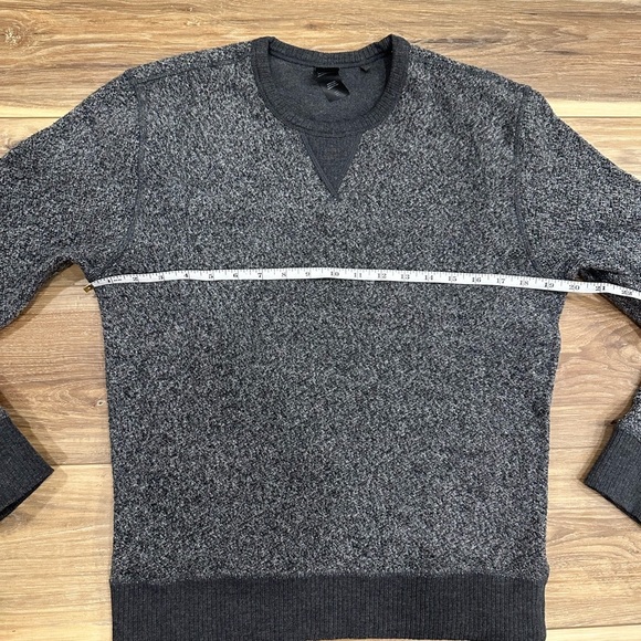 Rails Men’s Heston Melange Reversible Pullover Crewneck Sweater Grey Sz S - Picture 9 of 11